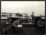Peter Pirsch & Sons Vintage Fire Truck New Metal Sign: Yorkville Fire Department