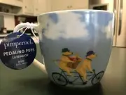 Pimpernel Pedaling Pups Labrador Dogs Coffee Mug Cup 16 oz. New