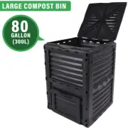 Compost Bin 80 Gallon Large Garden Composter Tumbler Fertilizer Soil Container