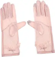 [WOFASHPURET] Screen Gloves Women Lace Mittens Sun Protection Full Finger Outdoor Gloves for Cycling Hiking Outdoor Sports Random Style