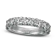 2.0 CT. T.W. Natural Diamond Ten Stone Band in Solid 14K White Gold