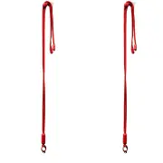 2x Urban Products Nylon Pop Universal Mobile Phone Cord/Sling Adjustable Red