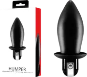 Humper Rechargeable Vibrating Spade Shaped Butt Plug Black