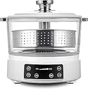 Low Sugar Rice Cooker, 3l Smart Lifting Sugar Remova Rice Cooker, 1500w Low Carb Digital Steamer Multicooker with Intelligent Touch Control, Fast Cooking, for Healthy Cooking White