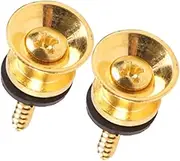 NULYLU Guitar Nail for Guitar Straps Metal Guitar Strap Lock Anti-skid Strap Button Guitar Supplies 2 Pack