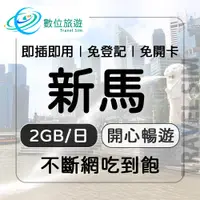 在飛比找PChome24h購物優惠-【數位旅遊】新馬上網卡15天．每日2GB 降速吃到飽｜新加坡