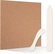 LEONTOOL Heat Resistant Stained Glass Work Surface with 2 Burnishers Stained Glass Tools Cutting Mat for Table and Countertop Protection DIY Crafting Making Handicrafts Folding Scoring Burnishing