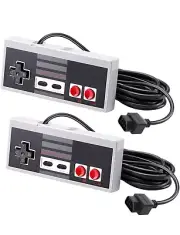 NES Controllers for 8-bit NES Entertainment System Console (2 Pack)