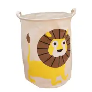 Lion Laundry Basket Collapsible Laundry Hamper Round Dirty Laundry Bag