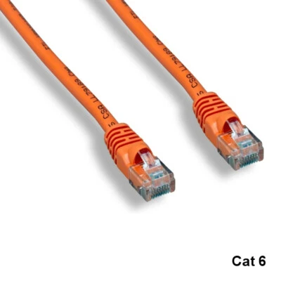 Kentek Orange 7ft Cat6 UTP Patch Cord 24AWG 550MHz RJ45 Router Network Internet
