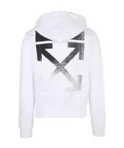 degrade-effect Arrows hoodie S,L White