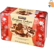 Gourmet 49.4 Ounce Assortment of Belgian Chocolate-Covered Biscuits Gift Box
