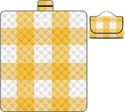 XAUCY Picnic Blanket Outdoor Camping Floor Mat Picnic Mat Thickened Waterproof Beach Blanket Mat Waterproof ﻿(Orange,200cm*200cm)