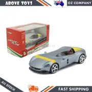 Bburago 1:43 Scale Race & Play Ferrari Monza SP1 Silver Diecast Car Model