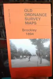 MAP OF Brockley 1894: London Sheet 118.2 by Alan Godfrey NEW 9781841519340