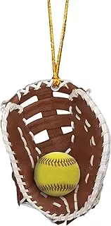 Softball Ornaments - 2D Acrylic Unique Softball Ornament for Christmas Tree,Decorative Softball Player Ornament, Christmas Decorations for Softball Players