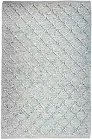 Trinket Spotted Grey Raised Diamond Wool Rug