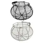 Wire Egg Basket Organizer Chicken Egg Holder for Food Fruits Vegetables