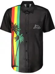 Panthers NRL Adult Woven Shirt