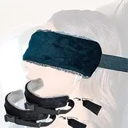 [TornadoZ] 2 Pcs- Travel Pillow Straps for Airplanes, Support Band for Head Neck Shoulder & Chin. Headrest for Head Bobbing, Sleeping Upright with Adjustable Strap, Long Flight Plane Car, Super-Soft, Lightweight