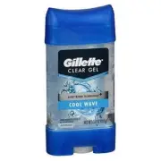 Gillette Anti-Perspirant Deodorant Clear Gel Cool Wave 4 oz By Gillette