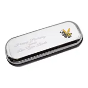 Bumble Bee Design Personalised Engraved Chromed Glasses Case Box