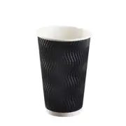 Disposable Coffee Cups 12oz Bulk Takeaway Paper Triple Wall insulated Take Away