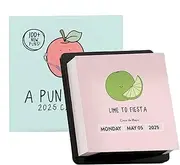 Punny Daily Desk Calendar 2025, Funny Calendar with Tear Off Pages and Daily Puns, Daily Calendar 2025 Page a Day, 12 Month Desk Calendar Planner, Funny Calendar for Home Organizing & Planning