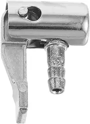 Car Inflatable Pump Chuck Air Compressor Quick Connect Fittings Car Tire Inflation Chuck Air Hose Tire Clip Chuck for Car Tires Tire Air Clip Tire Stem Valve Air Chuck Silver Metal