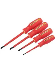 Draper Tools Fully Insulated Screwdriver Set 4 Piece (46539)