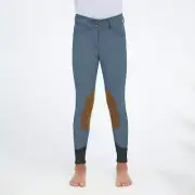 Avery Natural Rise Front Zip Breech - Bluestone - Girls