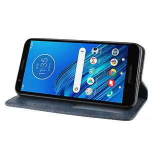 適用Motorola E6手機殼皮套 摩托羅拉E6保護殼磁吸翻蓋插卡錢外殼-HD221011