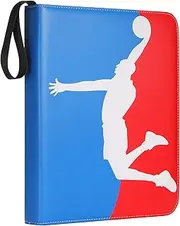 Basketball Card Binder with Sleeves - 720 Card Protectors Holder Book for Sport Cards, 40 Pcs 9-Pocket Pages, Card Collector Album with Zipper Storage Display Case