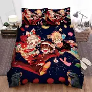 v3625 Bed Sheets Toilet Bound Hanako-Kun Characters Under The Moon Duvet Cover Set Bed Sheets IU3625