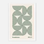Galrie Bauhaus 1923 Art Print - Stunning Geometric Artwork for Modern Decor, White Frame, A1 60 x 84cm (23 x 33inch)