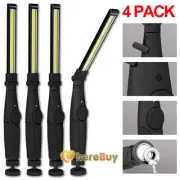 1/2/4 Pcs Rechargeable LED COB Work Light Torch Magnetic Flashlight Rotate Lamps