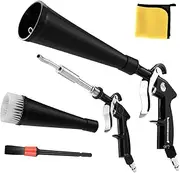 GOCCIDA Car Dry Cleaning Gun,High Pressure Air Blow Gun,Fast Interior Dryer Car Detailing Kit,Vortex Air Cleaning Tool for Car Detailing