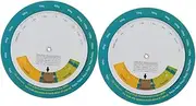 CALLARON 2pcs Bmi Body Index Wheel Calculator: Weight Measurer Wheel For Home Gym - Measure Calculator Diet Tools - Household Fat Monitors