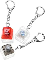 [FOMIYES] 3pcs Keycap Keychains Tactile Clicker Keychain Decor for Keyboard Unique Bag Pendants for Personal Style Durable and Comfortable Grip Accessories