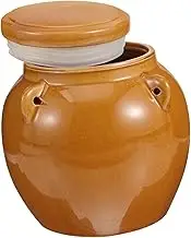 ROMISBABA Ceramic Honey Jar Wide Mouth Lids Mason Jars Lids for Honey Storage Pickle Jar Honey Dispenser