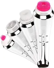 Hot and Cold Face Massager, Sonic Cordless Handheld Facial Massager Electric Face Product Exfoliator Deep Cleansing Device, Vibration Heated and Cool Dual Modes Self Skin Care Kit Tool
