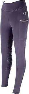 [Generic] AK Wintex Pull on High Waisted Winter Horse Riding Tights/Leggings/Breeches with Full seat Silicon Grip AKRS-6054-01