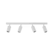 Pillar Light Adjustable 4 Light GU10 White IP44 Rectangular Bar Back Plate