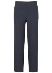 Eileen Fisher Cropped Stretch-crepe Trousers - Dark Blue - L (UK 18-20 / XL) L (UK 18-20 / XL)