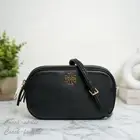 NWT Tory Burch Britten Camera Bag Leather Crossbody in Black 157733