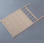 JUNMIN Wardrobe Segmented Layered Rack Nail-Free Retractable Built-in Rack Household Storage Rack (Color : Coffee, Size : Long 73-130cm Wide 42cm)