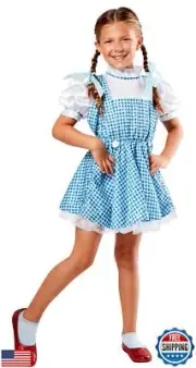 Rubies Girl's Wizard of Oz Dorothy Sequin Costume Dress for Themed Parties an