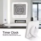 Powered Home Decor Digital Shower Clock Clock Timer Wall Clock Hanging Watch