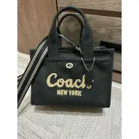 在飛比找蝦皮購物優惠-Coach cargo tote 26 帆布托特包 帆布包 