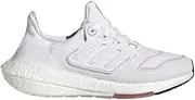 [adidas] Women's Ultraboost 22 Running Shoe, Cloud White/Cloud White/Wonder Red, 9 US
